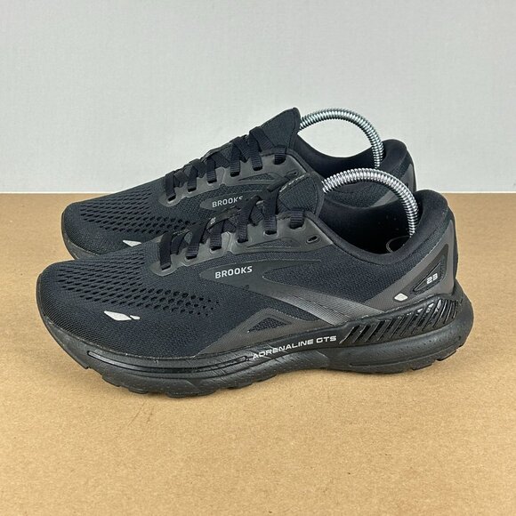 Brooks Adrenaline GTS 23 Triple Black Athletic Running Shoes Womens 7 Low Top - Picture 10 of 10